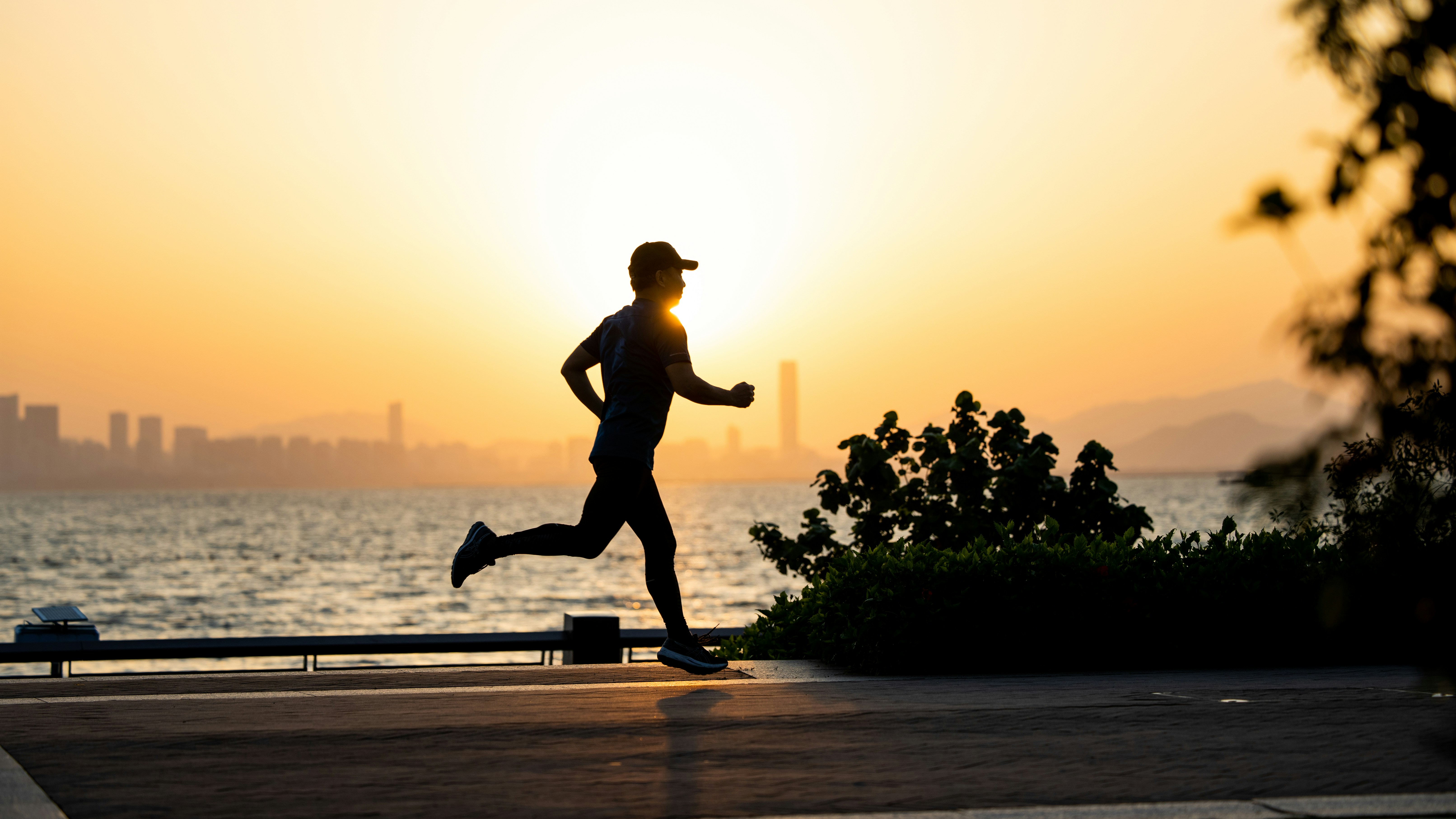 Stay Active: person jogging outdoors